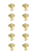 Irvin 1.3" Brushed Gold Square Knob Multipack (Set Of 10)