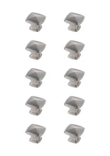 Marcel 1.2" Brushed Nickel Square Knob Multipack (Set Of 10)