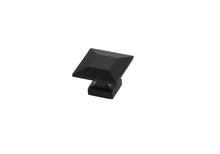 Cecil 1.3" Matte Black Square Knob Multipack (Set Of 10)