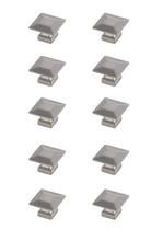 Cecil 1.3" Brushed Nickel Square Knob Multipack (Set Of 10)