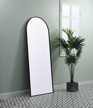 Metal Frame Arch Full Length Mirror 28X74 Inch In Black