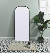 Metal Frame Arch Full Length Mirror 28X66 Inch In Black