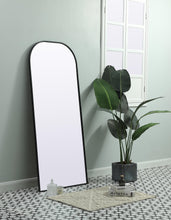 Metal Frame Arch Full Length Mirror 28X66 Inch In Black