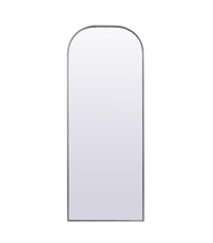 Metal Frame Arch Full Length Mirror 28X74 Inch In Silver