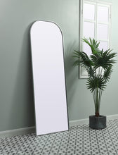 Metal Frame Arch Full Length Mirror 28X74 Inch In Silver