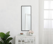 Metal Frame Rectangle Mirror 14 Inch In Black