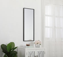 Metal Frame Rectangle Mirror 14 Inch In Black