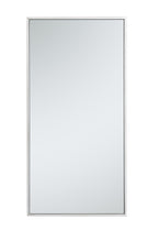 Metal Frame Rectangle Mirror 18 Inch In Silver