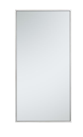 Metal Frame Rectangle Mirror 18 Inch In Silver