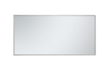 Metal Frame Rectangle Mirror 18 Inch In Silver