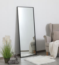 Metal Frame Rectangle Mirror 24 Inch In Black