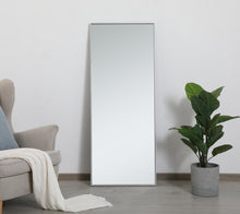 Metal Frame Rectangle Mirror 24 Inch In Silver