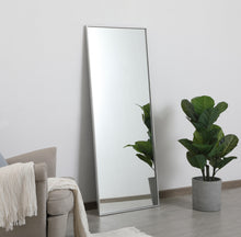 Metal Frame Rectangle Mirror 24 Inch In Silver