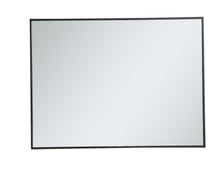 Metal Frame Rectangle Mirror 30 Inch In Black