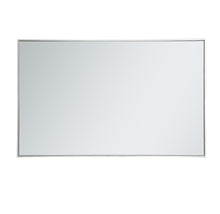 Metal Frame Rectangle Mirror 30 Inch In Silver