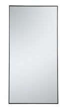 Metal Frame Rectangle Mirror 36 Inch In Black