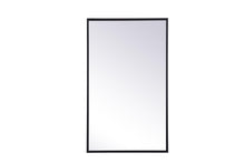 Metal Mirror Medicine Cabinet 17 Inch X 28 Inch In Black