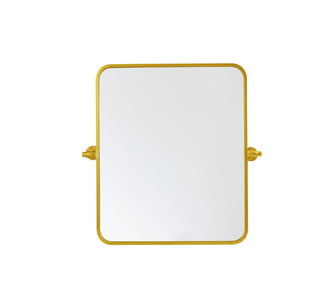 Soft Corner Pivot Mirror 20X24 Inch In Gold