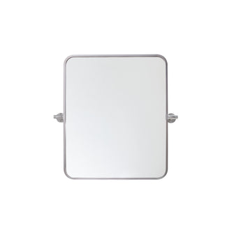 Soft Corner Pivot Mirror 20X24 Inch In Silver