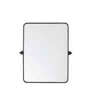 Soft Corner Pivot Mirror 24X32 Inch In Black