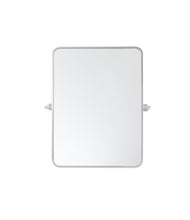 Soft Corner Pivot Mirror 24X32 Inch In Silver