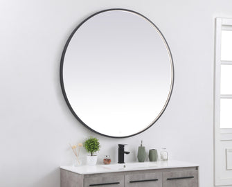 Pier 48 Inch Led Mirror With Adjustable Color Temperature 3000K/4200K/6400K In Black