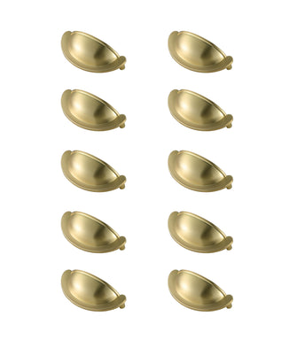Claude 2-3/4" Center To Center Brushed Gold Cup Bar Pull Multipack (Set Of 10)
