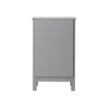 18 Inch Wide Bathroom Storage Freedstanding Cabinet In Grey