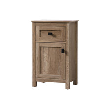 18 Inch Wide Bathroom Storage Freedstanding Cabinet In Natural Oak