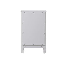 18 Inch Wide Bathroom Storage Freedstanding Cabinet In White