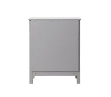 24 Inch Wide Bathroom Storage Freestanding Cabinet In Grey