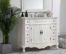 42 Inch Single Bathroom Vanity In Antique White