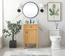 21 Inch Single Bathroom Vanity In Natural Wood