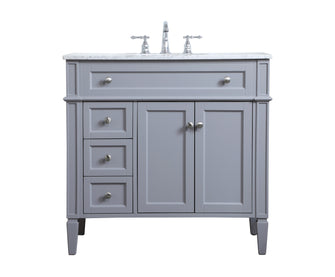 36 Inch Single Bathroom Vanity In Grey