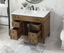 42 Inch Single Bathroom Vanity In Driftwood