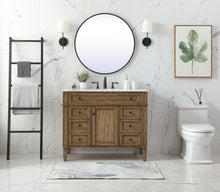 42 Inch Single Bathroom Vanity In Driftwood