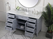 60 Inch Single Bathroom Vanity In Grey