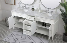 72 Inch Double Bathroom Vanity In White