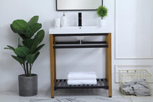 30 Inch Single Bathroom Metal Vanity In Golden Black