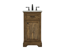 19 Inch Single Bathroom Vanity In Driftwood