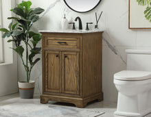 24 Inch Single Bathroom Vanity In Driftwood