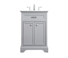 24 In. Single Bathroom Vanity Set In Light Grey