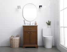 24 In. Single Bathroom Vanity Set In Teak