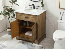 30 Inch Single Bathroom Vanity In Driftwood