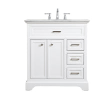 32 Inch Single Bathroom Vanity In White