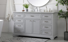 60 Inch Single Bathroom Vanity In Grey