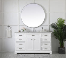 60 Inch Single Bathroom Vanity In White