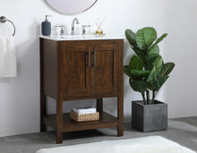 24 Inch Single Bathroom Vanity In Espresso