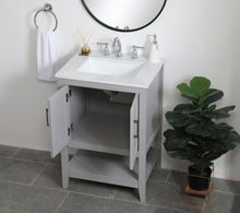 24 Inch Single Bathroom Vanity In Grey