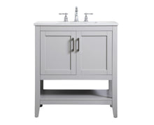 30 Inch Single Bathroom Vanity In Grey